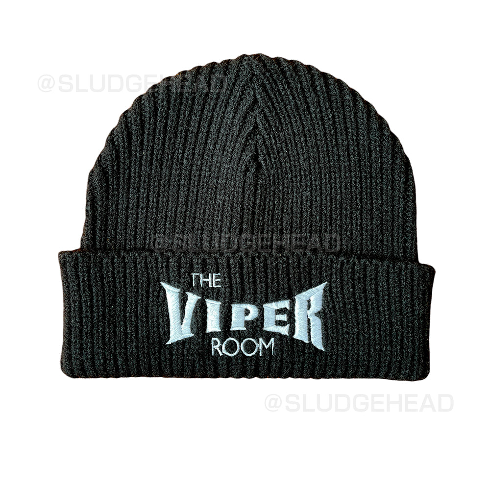 The Viper Room Black Beanie – SLUDGEHEAD ONLINE STORE