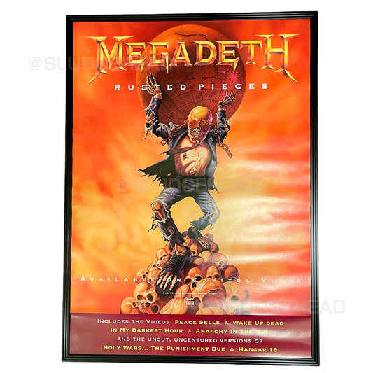 Megadeth “RUSTED PIECES” 18 X 25inch DOUBLE SIDED Poster