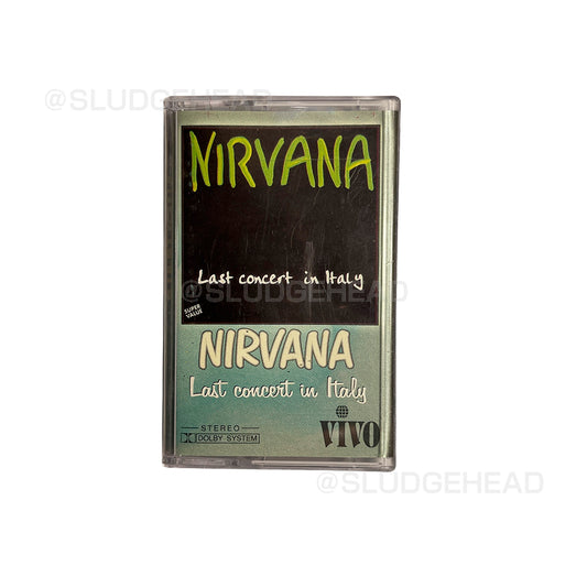 Nirvana "Last concert in Italy" Cassette Tape